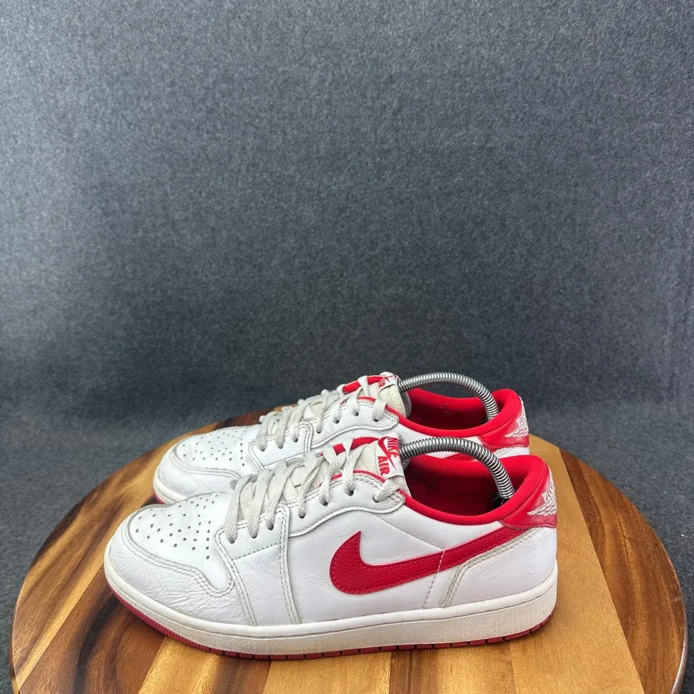 Nike Air Jordan 1 Retro Low OG White University Red CZ0790-161 Men's Sz 9.5